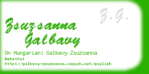 zsuzsanna galbavy business card